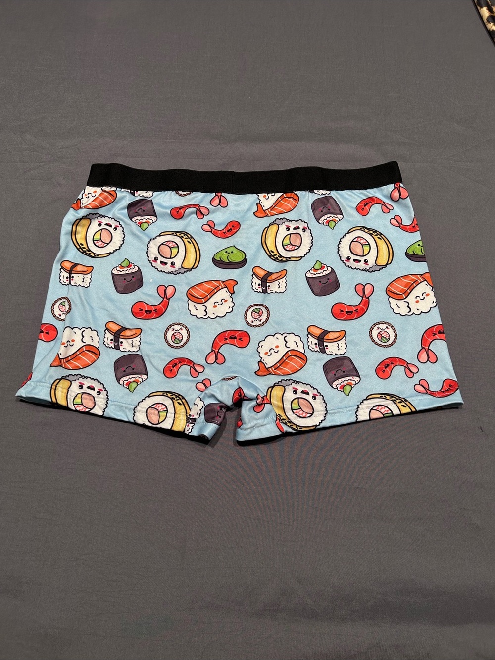 IRONYTE Sushi Print Stretch Boxer Briefs Sleep Shorts - Picture 4 of 6